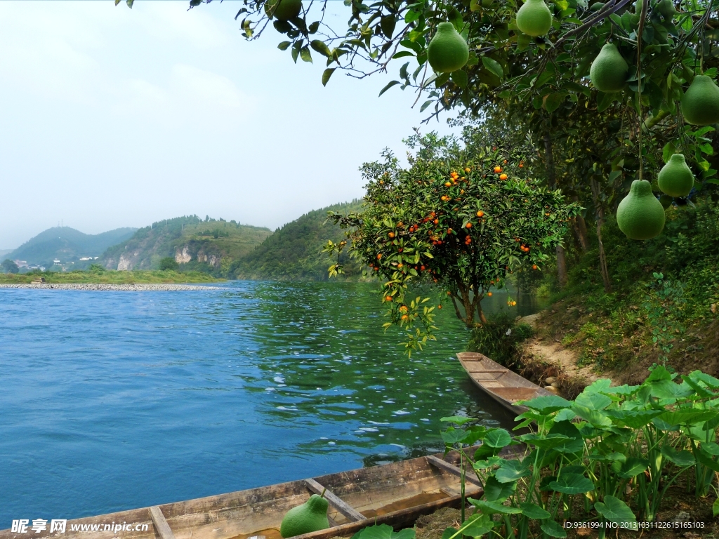 河边风景