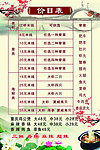 价目表