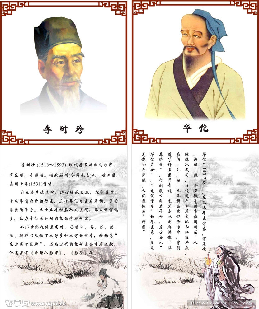 李时珍华陀