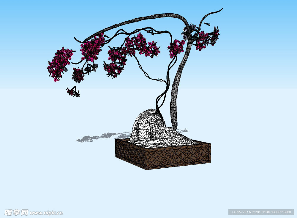 盆景3D模型