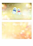 梦幻背景 雪人
