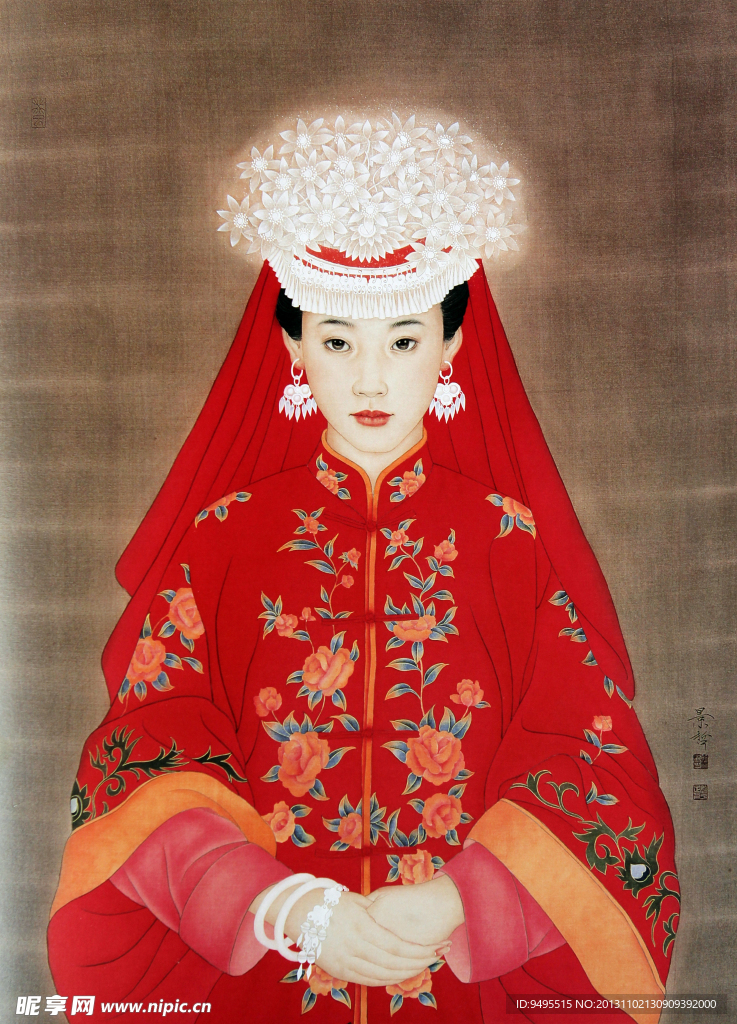 美女少女人物画