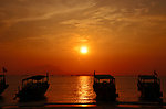 夕阳 日落 簨寮湾