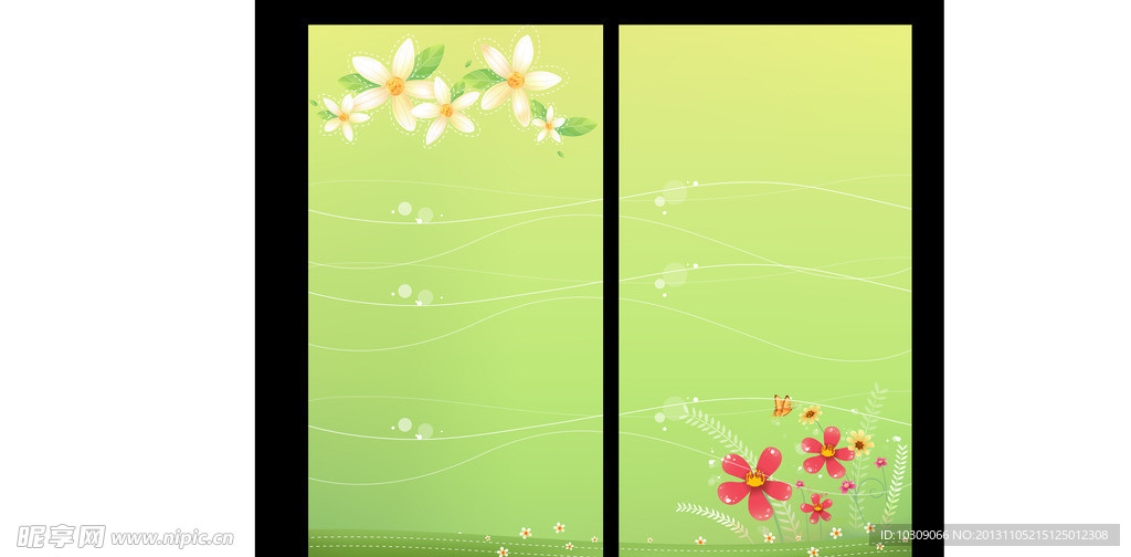 移门 花