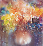 花卉水彩画