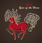 2014马年新年背景
