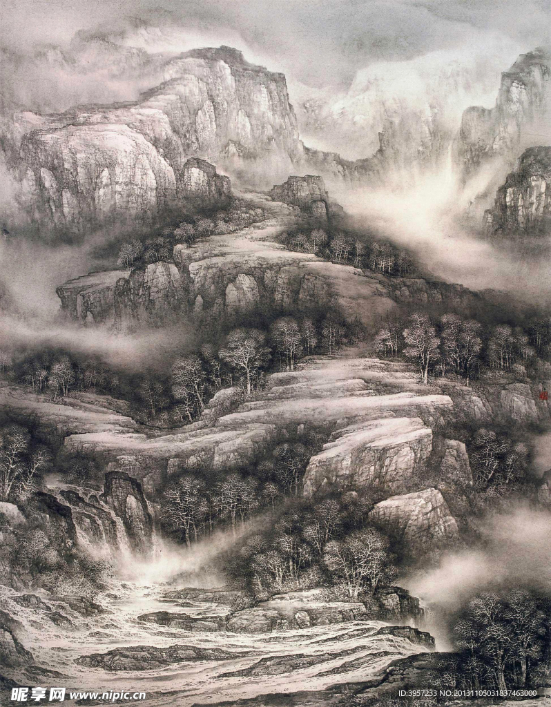泼墨山水