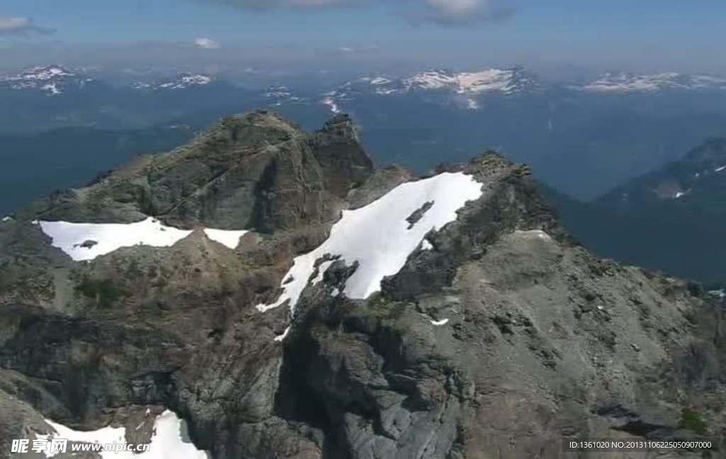 高山白雪视频素材
