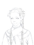 线描人物插画