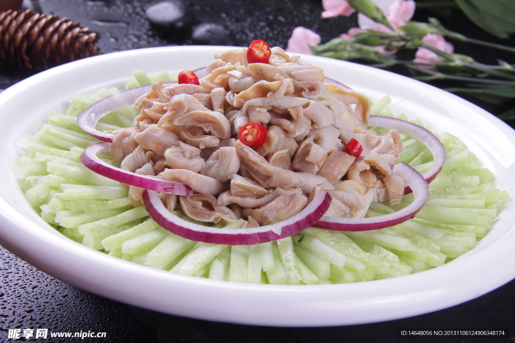 麻酱鸡肚