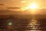 日出日落大海背景视频