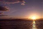 海上日出日落背景视频