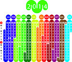 2014年日历