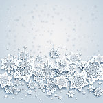 剪纸雪花背景