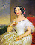 油画美女