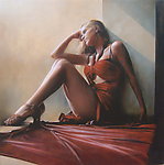 油画美女