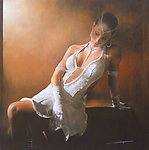 油画美女