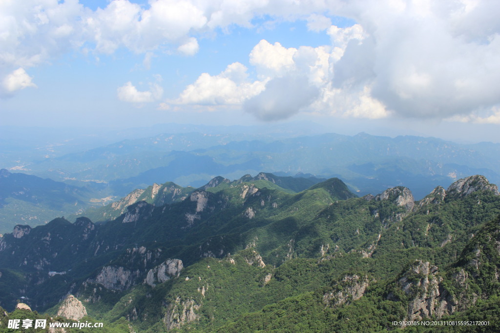 石人山 风景 尧山全景