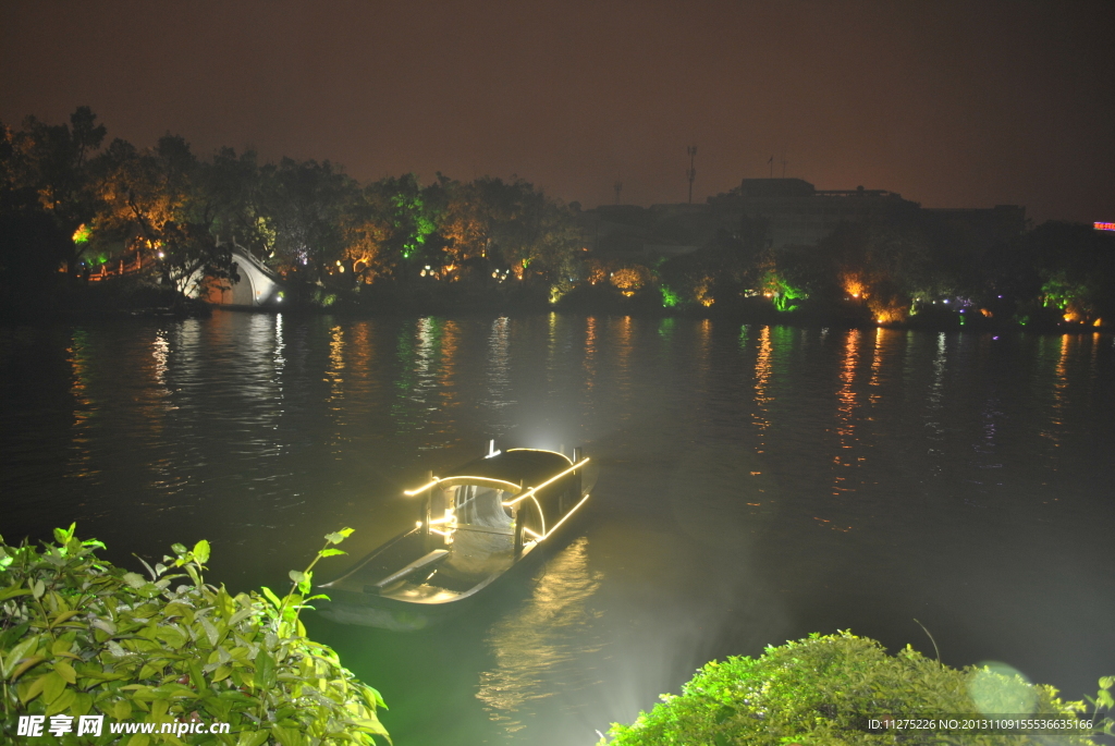 广西桂林市区夜景