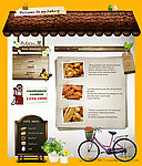 面包食品店网页设计