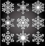 圣诞雪花矢量图