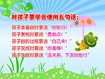 幼儿园广告标语挂画