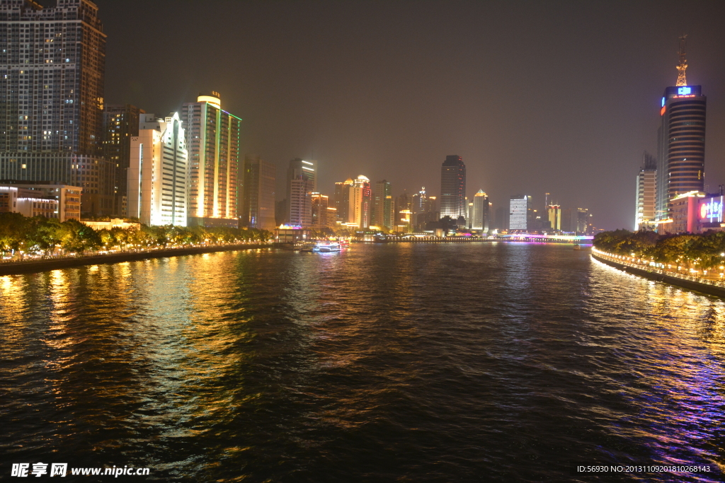 广州珠江两岸夜景