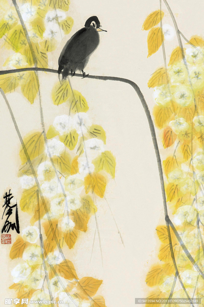梨花小鸟