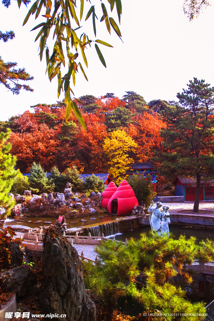 红螺寺秋景