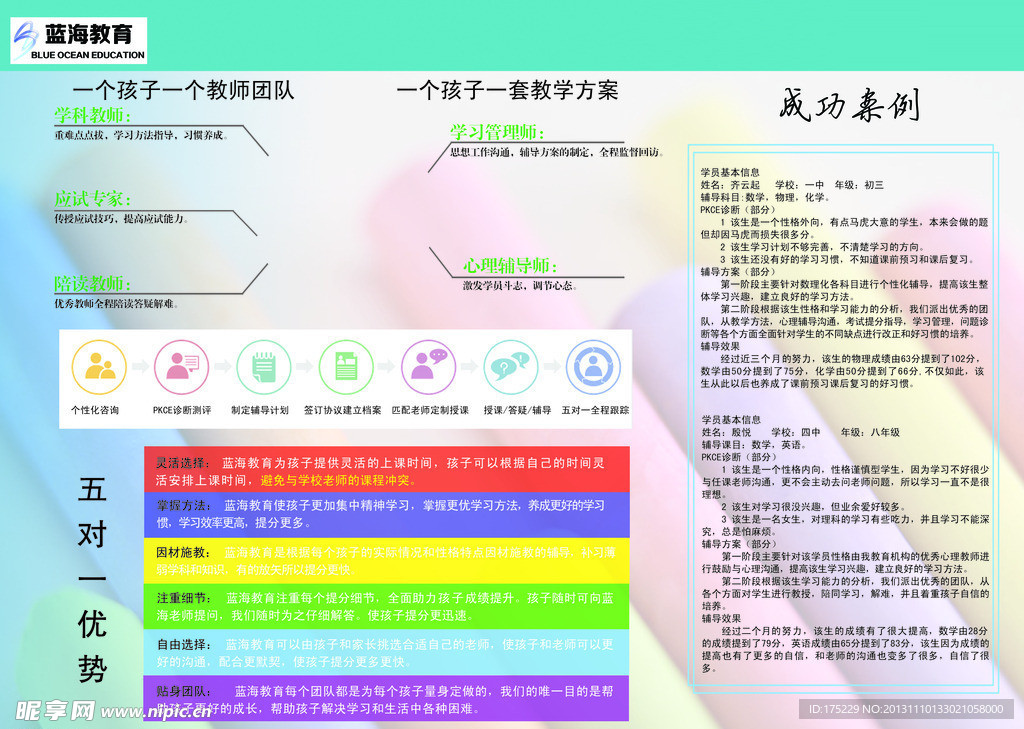 教育三折页