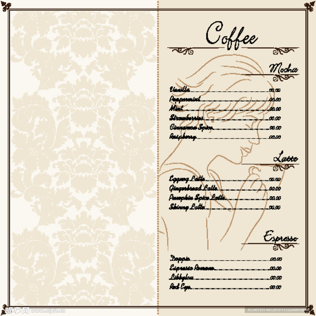 咖啡菜单设计