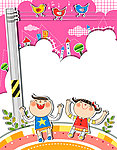 小孩做运动