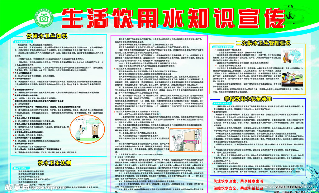 生活饮用水知识宣传栏