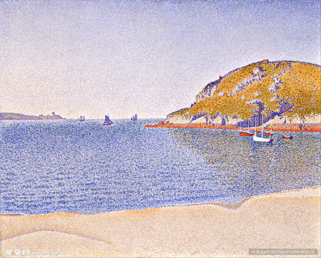 油画 海港