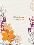 梦幻花纹花朵 花卡