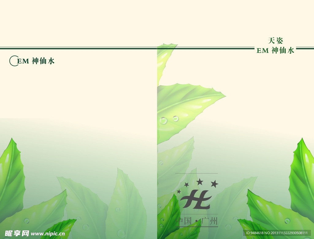 天然护肤品宣传册封面