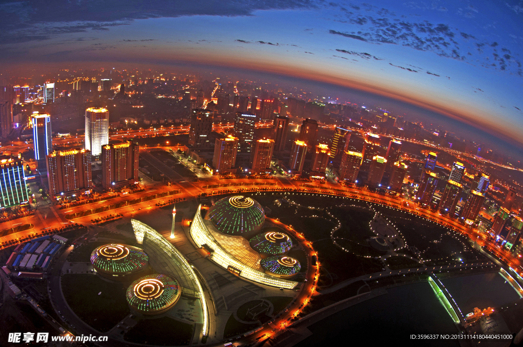 郑东新区城市夜景