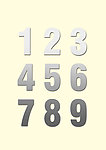 金属数字