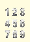 金属数字