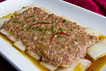 头菜肉饼蒸冬瓜