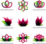 美容logo 莲花
