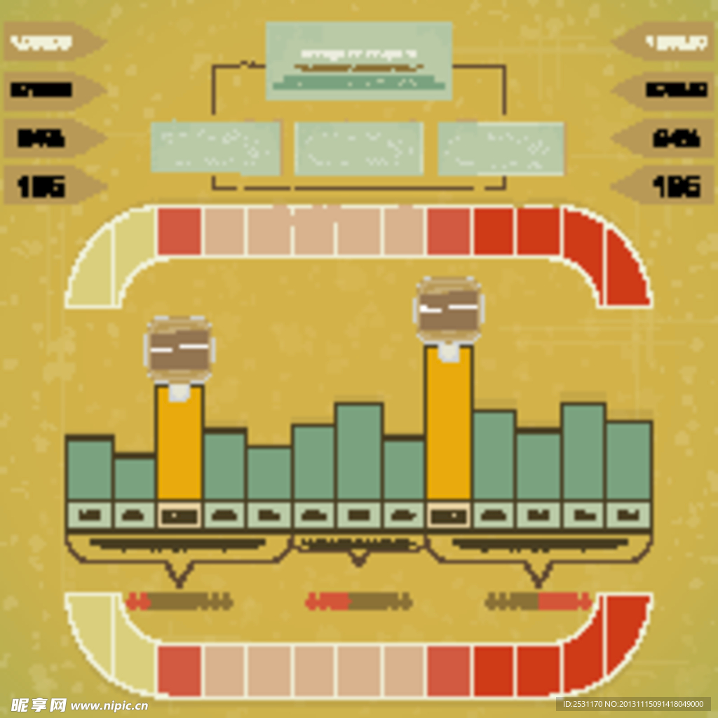 复古信息图表