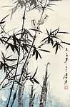 竹雀图