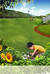 地产山学区小孩