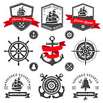 海洋徽章 logo