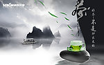 中国水墨风茶叶广告