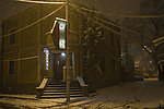 街角雪夜