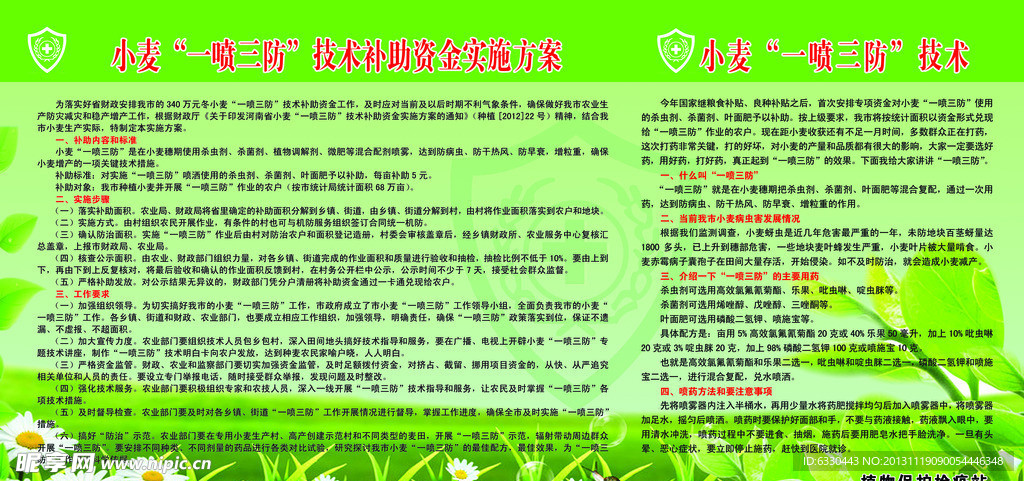 小麦一喷三防版面