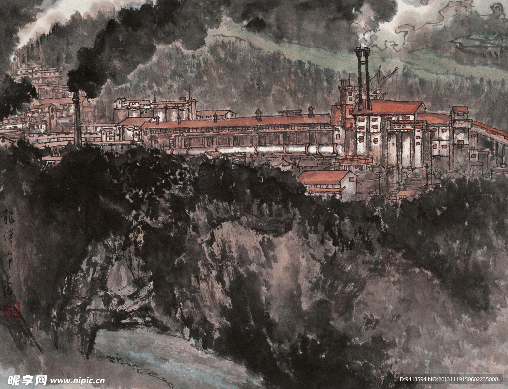龙潭山中