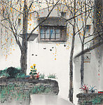 小院秋色